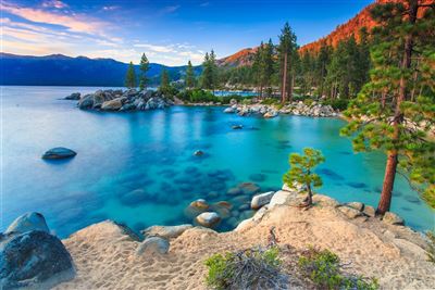 Lake Tahoe in der Sierra Nevada
